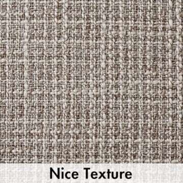 MIULEE Burlap Linen Throw Pillow Covers 20x20 Inch Set of 2 Khaki Decorative Pillows Modern Farmhous...