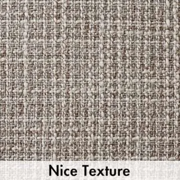 MIULEE Burlap Linen Throw Pillow Covers 20x20 Inch Set of 2 Khaki Decorative Pillows Modern Farmhous...