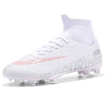High-Top Soccer Cleats Boys Soccer Boots for Men Sneaker Turf Football Cleats Youth Soccer Shoes Fir...