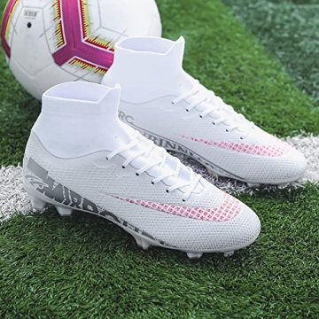 High-Top Soccer Cleats for Youth and Men, Optimal Grip