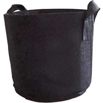 Bootstrap Farmer Grow Bags 7 Gallon Fabric Plant Pots with Handles - 10 Pack