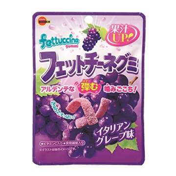 Bourbon fettuccine gummy Italian grape taste 50gX10 bags