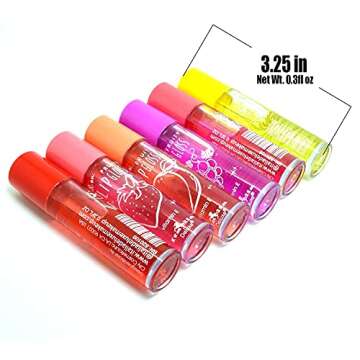 Fruity Roll-on Lip Gloss Set – 8 Flavors for Ultimate Care
