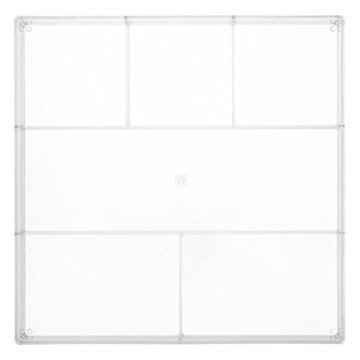 Whitmor 6-Section Clear Drawer Organizer for Stylish Storage