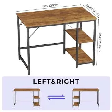 JOISCOPE 2-Tier Gaming and Office Desk with Storage