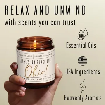 Ohio Gifts - There's No Place Like Ohio Candle 9oz