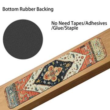 OJIA Non-Slip Stair Treads Set of 15 for Safety