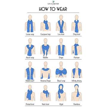 GIULIA BIONDI Cotton Square Scarf Soft Shawl Wrap Sarong Cover up Dress Women Men MADE IN ITALY (Blue, 59" x 59")