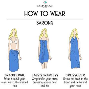 GIULIA BIONDI Cotton Square Scarf Soft Shawl Wrap Sarong Cover up Dress Women Men MADE IN ITALY (Blue, 59" x 59")