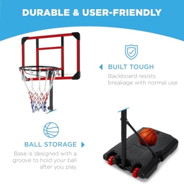 Best Choice Kids Adjustable Basketball Goal for Ages 8+
