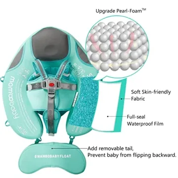 Mambobaby Baby Swim Float with Canopy for Ultimate Safety