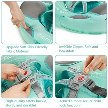 Mambobaby Baby Swim Float with Canopy for Ultimate Safety