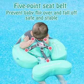 Mambobaby Baby Swim Float with Canopy for Ultimate Safety