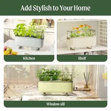 Vego Garden Herb Planter: Self-Watering Indoor Plant Box