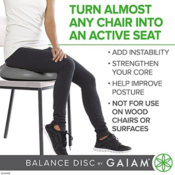 Gaiam Balance Disc Wobble Cushion for Core Support