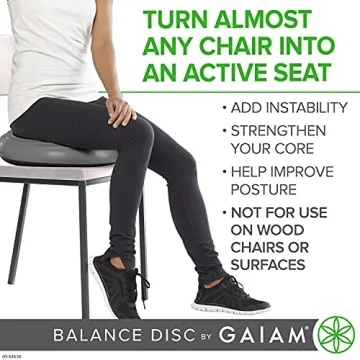 Gaiam Balance Disc Wobble Cushion for Core Support