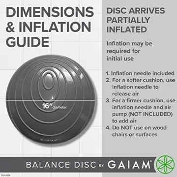 Gaiam Balance Disc Wobble Cushion for Core Support