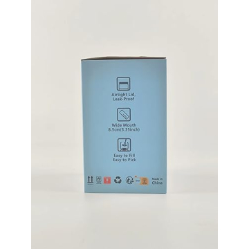 Luvan Pickle Jar with Hourglass Flip Design for Easy Snacking