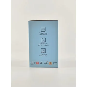 Luvan Pickle Jar with Hourglass Flip Design for Easy Snacking