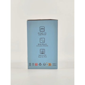 Luvan Pickle Jar with Hourglass Flip Design for Easy Snacking