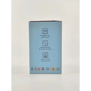 Luvan Pickle Jar with Hourglass Flip Design for Easy Snacking