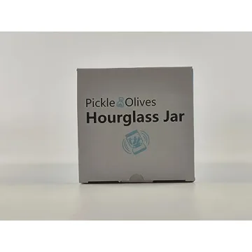 Luvan Pickle Jar with Hourglass Flip Design for Easy Snacking