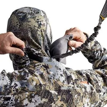 SITKA Men's Standard Stratus Windstopper Water Repellent Ultra-Quiet Fleece Hunting Jacket with Removable Hood, Elevated II, Medium