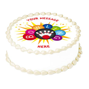 Bowling Edible Cake Topper for Birthday Parties