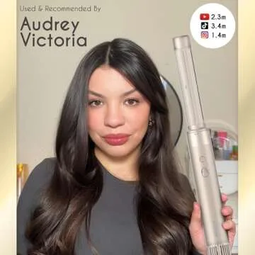 ELLA BELLA® 6 in 1 Professional Hot Air Styler • Powerful Hair Dryer & Straightener Set • Styling Without Heat Damage • Fast Drying Curling Volumizing Straightening • Includes Protective Travel Case