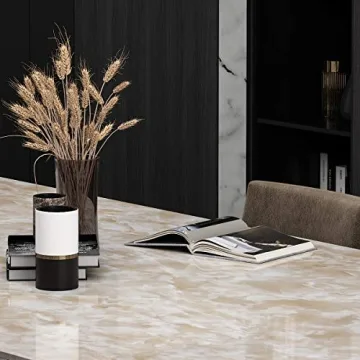 Beige Marble Countertop Contact Paper Waterproof Granite