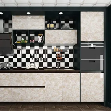 Beige Marble Countertop Contact Paper Waterproof Granite