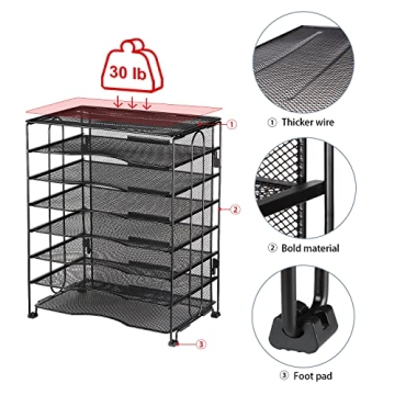 Univivi 8-Tier Desk Organizer - No Tools Needed