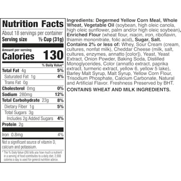 Chex Mix Cheddar Snack Mix, Salty Snacks Tub, 20 oz