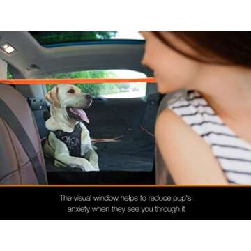 iBuddy SUV Cargo Liner for Dogs, Waterproof Dog Seat Cover with Bumper Flap Protection Durable SUV T...