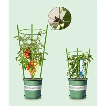 4 Pack Garden Plant Support Tomato Cage, Upgrade 36" Trellis for Climbing Plants, Plant Support Cage Trellis Kits (36")