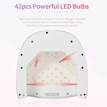 60W Rechargeable UV LED Nail Lamp - Fast Gel Curing Light