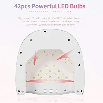 60W Rechargeable UV LED Nail Lamp - Fast Gel Curing Light