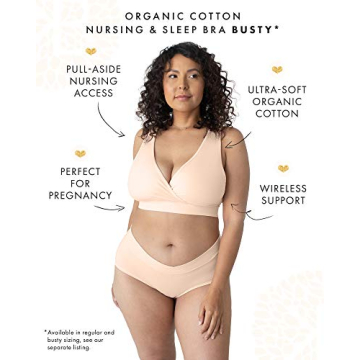 Kindred Bravely Wireless Cotton Nursing Bra for Busty Moms