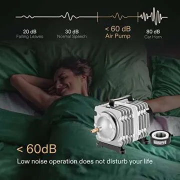 VIVOSUN Commercial Air Pump 1750 GPH 102W 110L/min 12 Outlet for Aquarium and Hydroponic Systems
