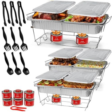 Premium 33-Pc Disposable Chafing Buffet Set