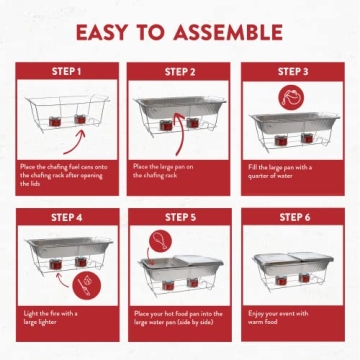 Premium 33-Pc Disposable Chafing Buffet Set
