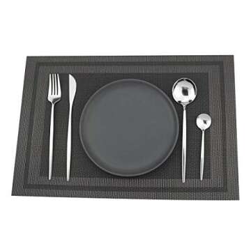 Gugrida 24-Piece Silverware Set - 18/10 Stainless Steel Reusable Utensils Forks Spoons Knives Set, Mirror Polished Cutlery Flatware Set, Great for Family Gatherings & Daily Use (6 set, Silver)