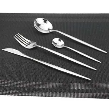 Gugrida 24-Piece Silverware Set – Elegant Stainless Steel Utensils