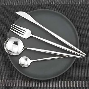 Gugrida 24-Piece Silverware Set – Elegant Stainless Steel Utensils