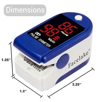 FaceLake FL400 Pulse Oximeter - Fast & Accurate Health Monitor