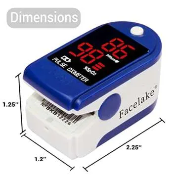 FaceLake FL400 Pulse Oximeter - Fast & Accurate Health Monitor