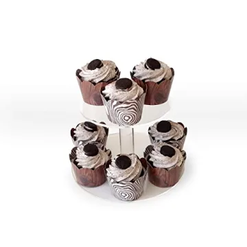 Wood Grain Cupcake Wrappers for Rustic Celebrations