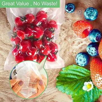 O2frepak 200 Quart Size 8" x 12" Vacuum Sealer Bags with BPA Free and Heavy Duty,Great for Food Storage Vaccume Sealer PreCut Bag