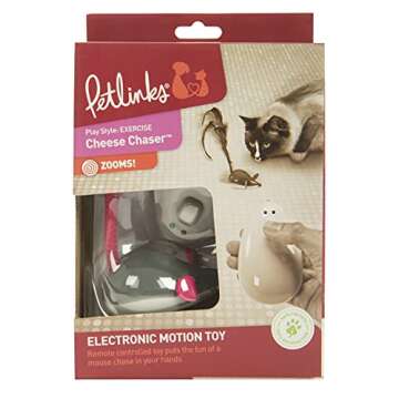 Petlinks Cheese Chaser Remote Control Cat Toy - Engaging Play