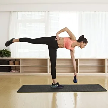 JFIT 25 LB Vinyl Coated Kettlebell - Boost Your Workout Efforts